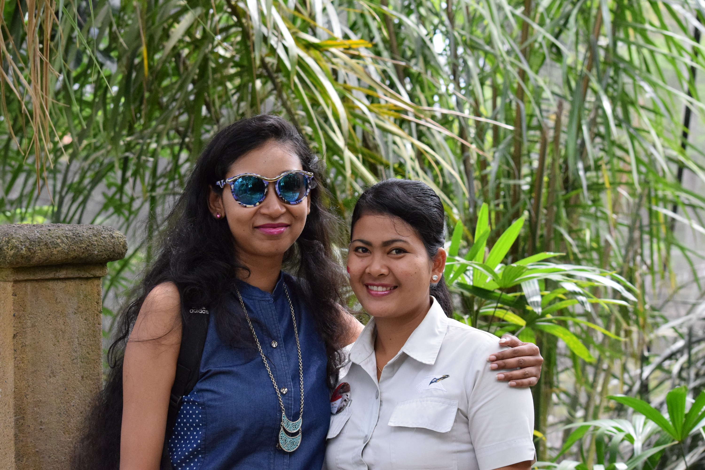  With Shanti, one of the park staff members  