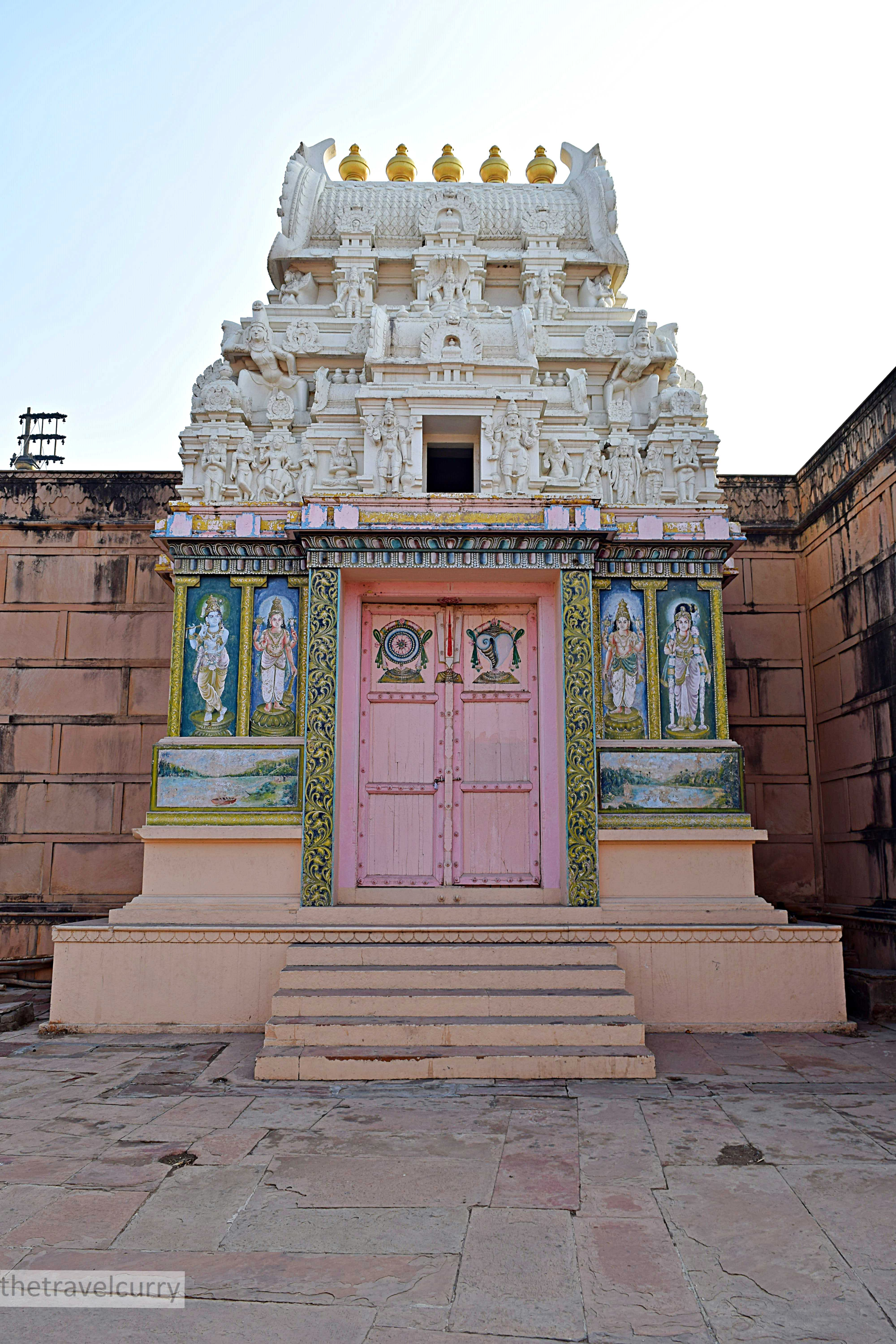 Temple dedicated to Krishna's avatars