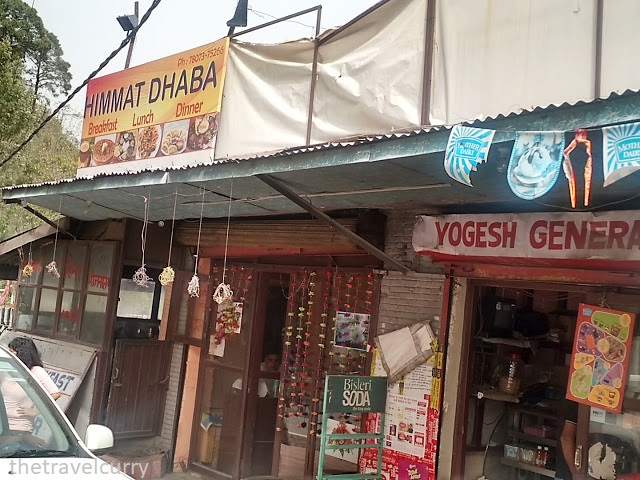 The dhabas next to the parking spot 