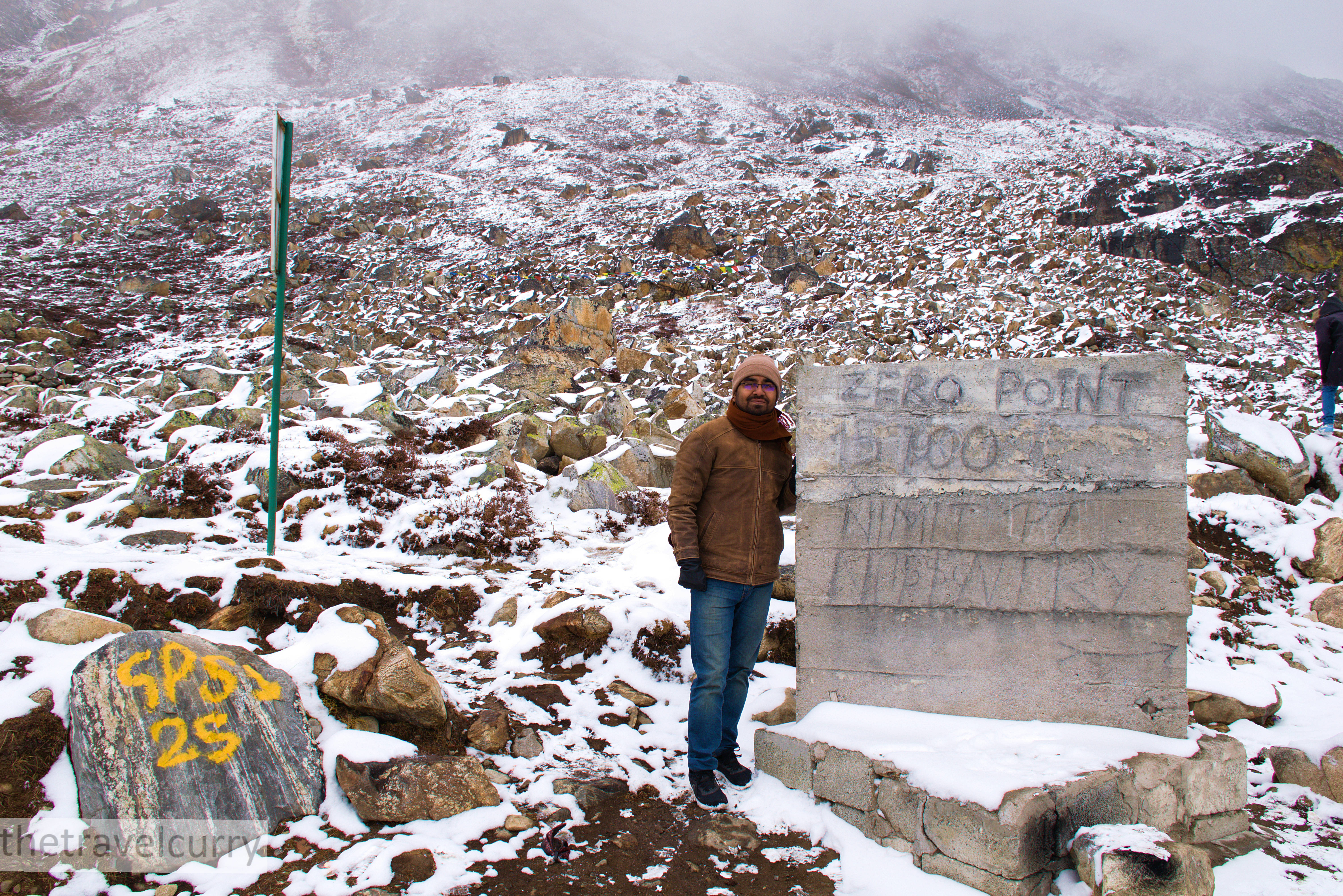 Fresh snow at Zero Point Sikkim