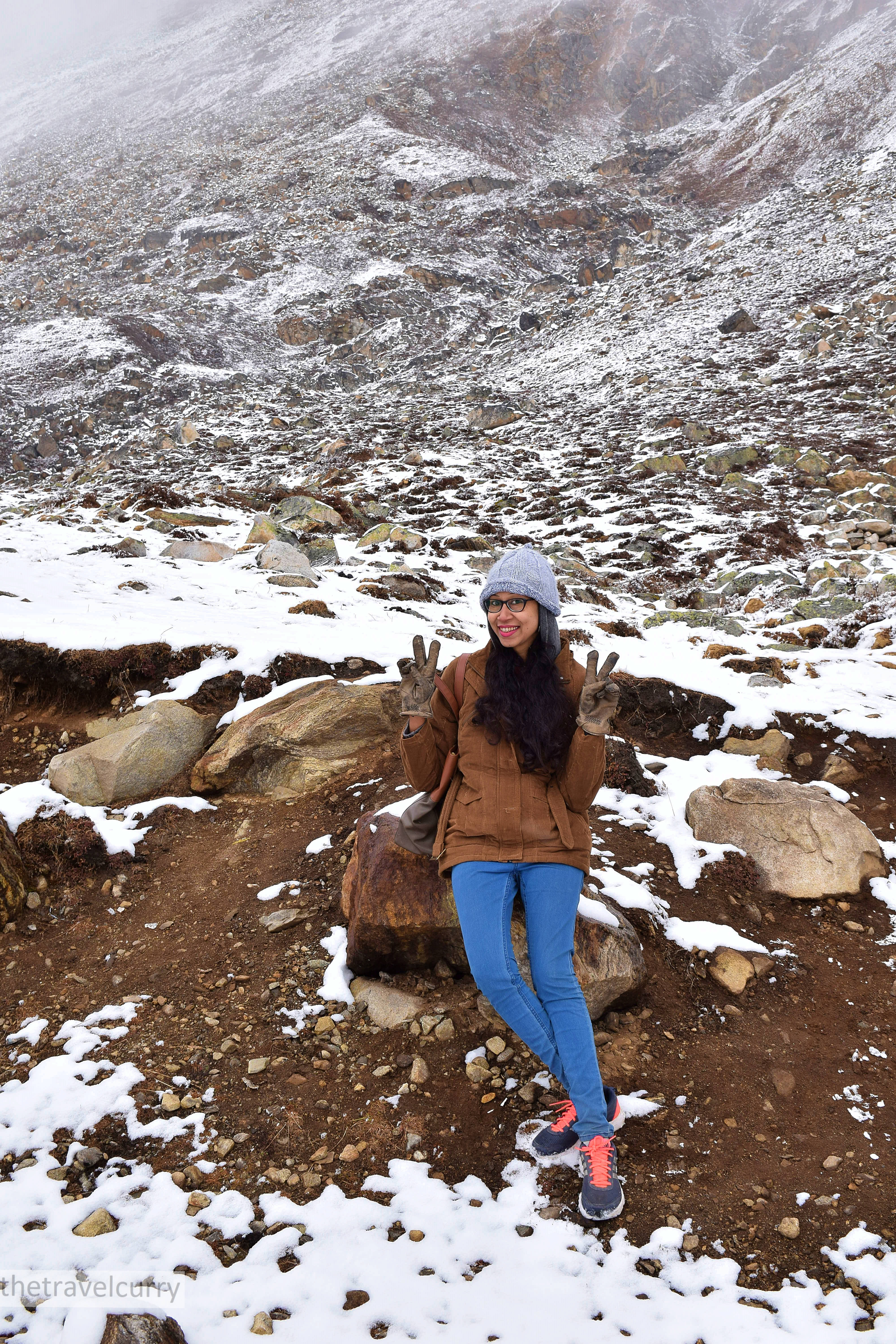 The happy face in Zero Point Sikkim