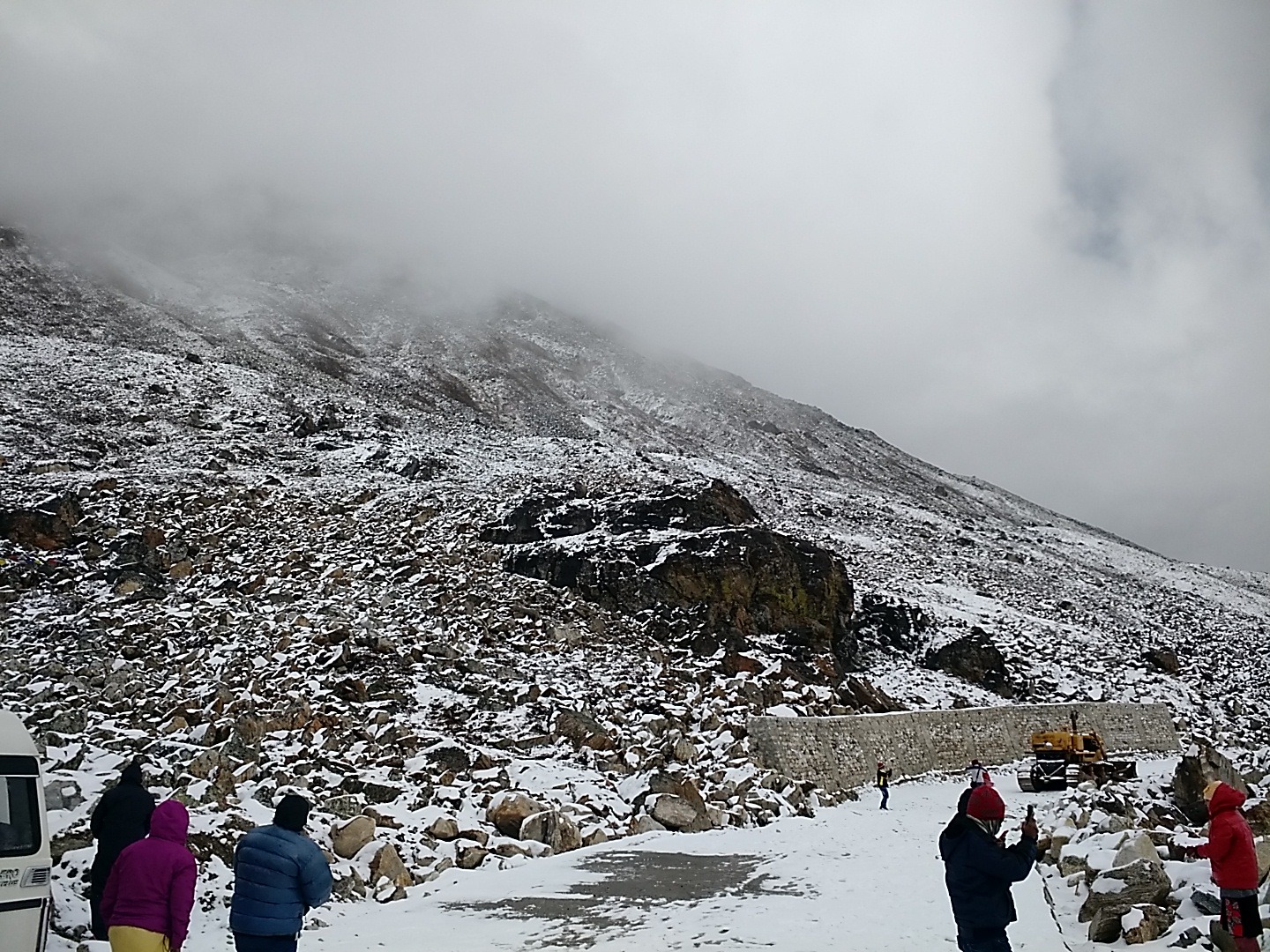 The snow canvas of Zero Point Sikkim