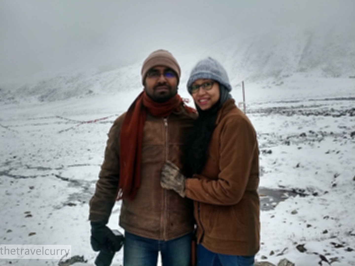At Zero Point in North Sikkim