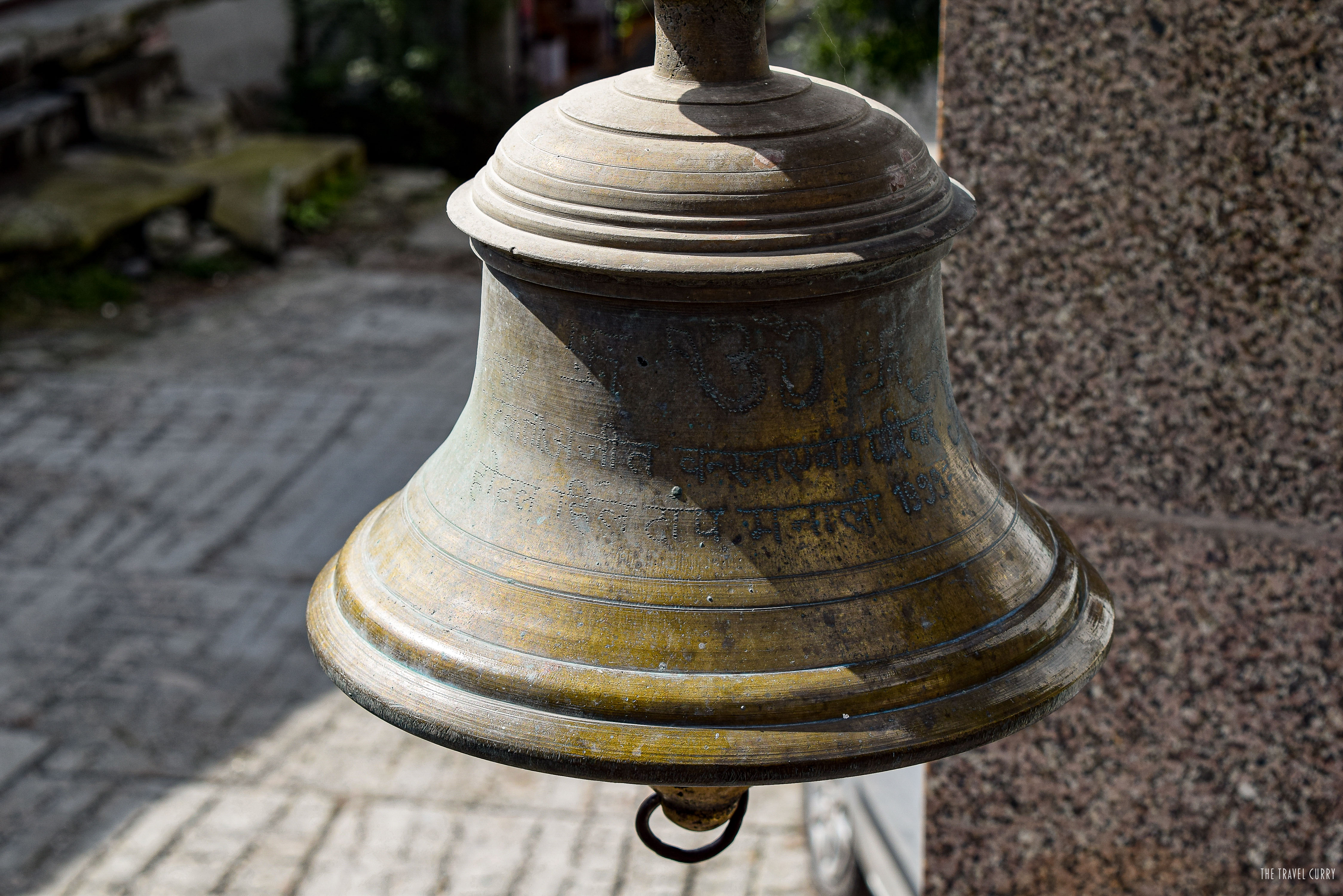The rustic bell at Manu Temple