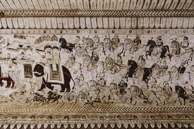 Lakshmi Narayan Temple- Wall Paintings