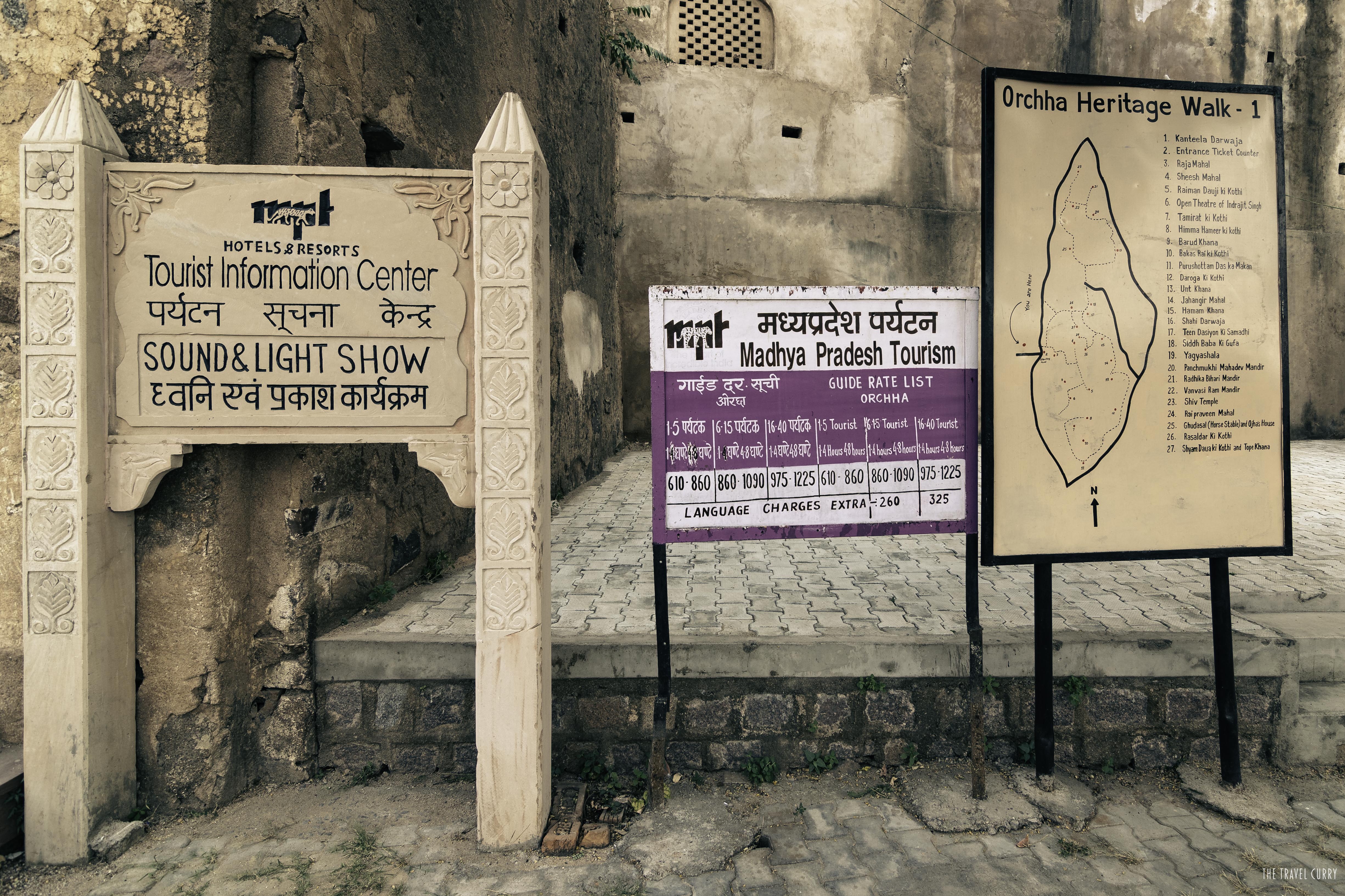 Ticket counter at Orchha Fort entrance