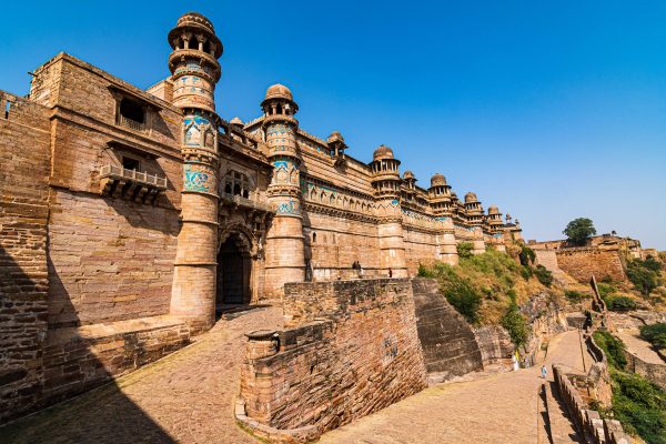 Man Singh Palace in historic Gwalior Fort