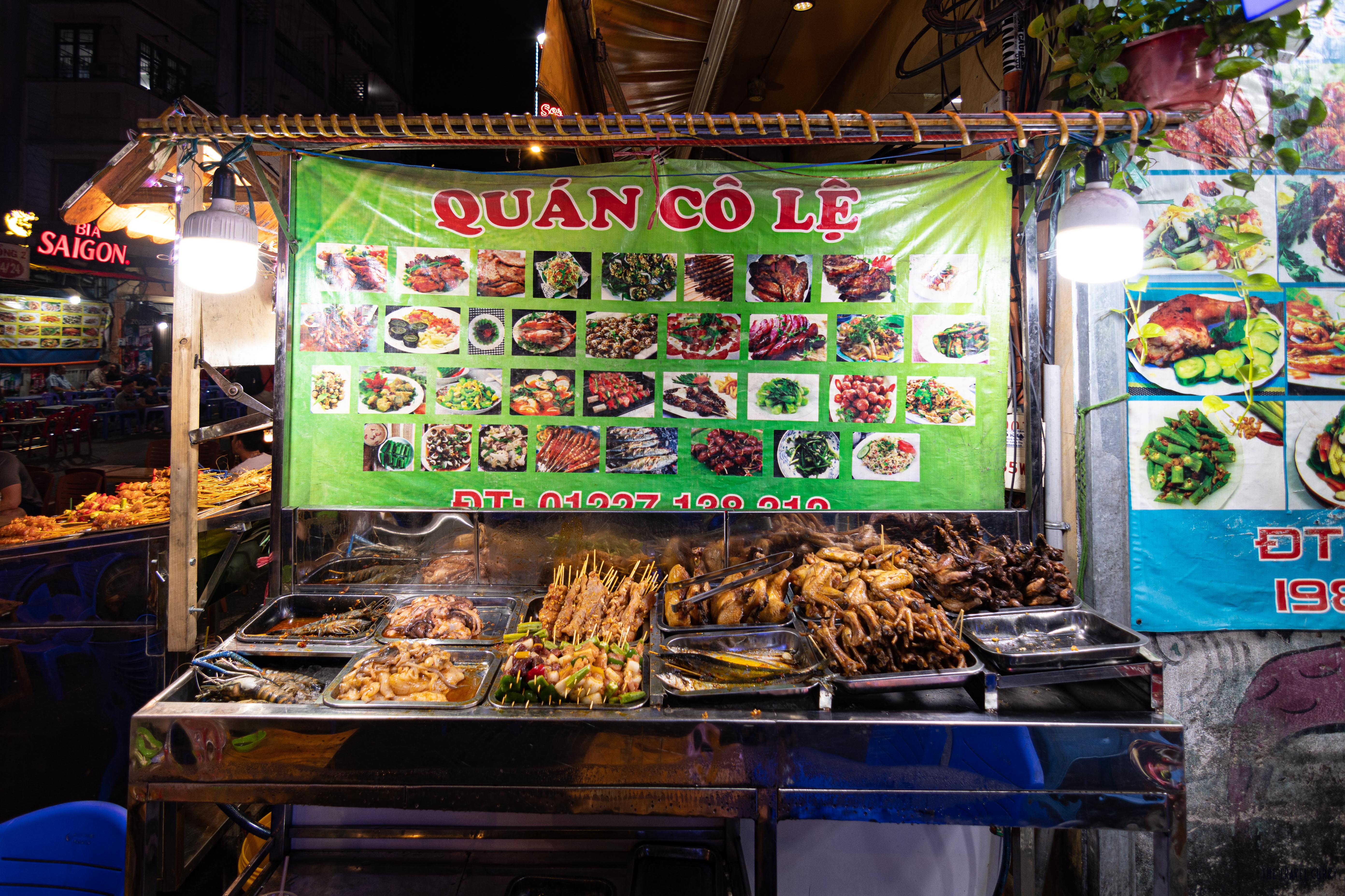 Sea food stall in Vietnam