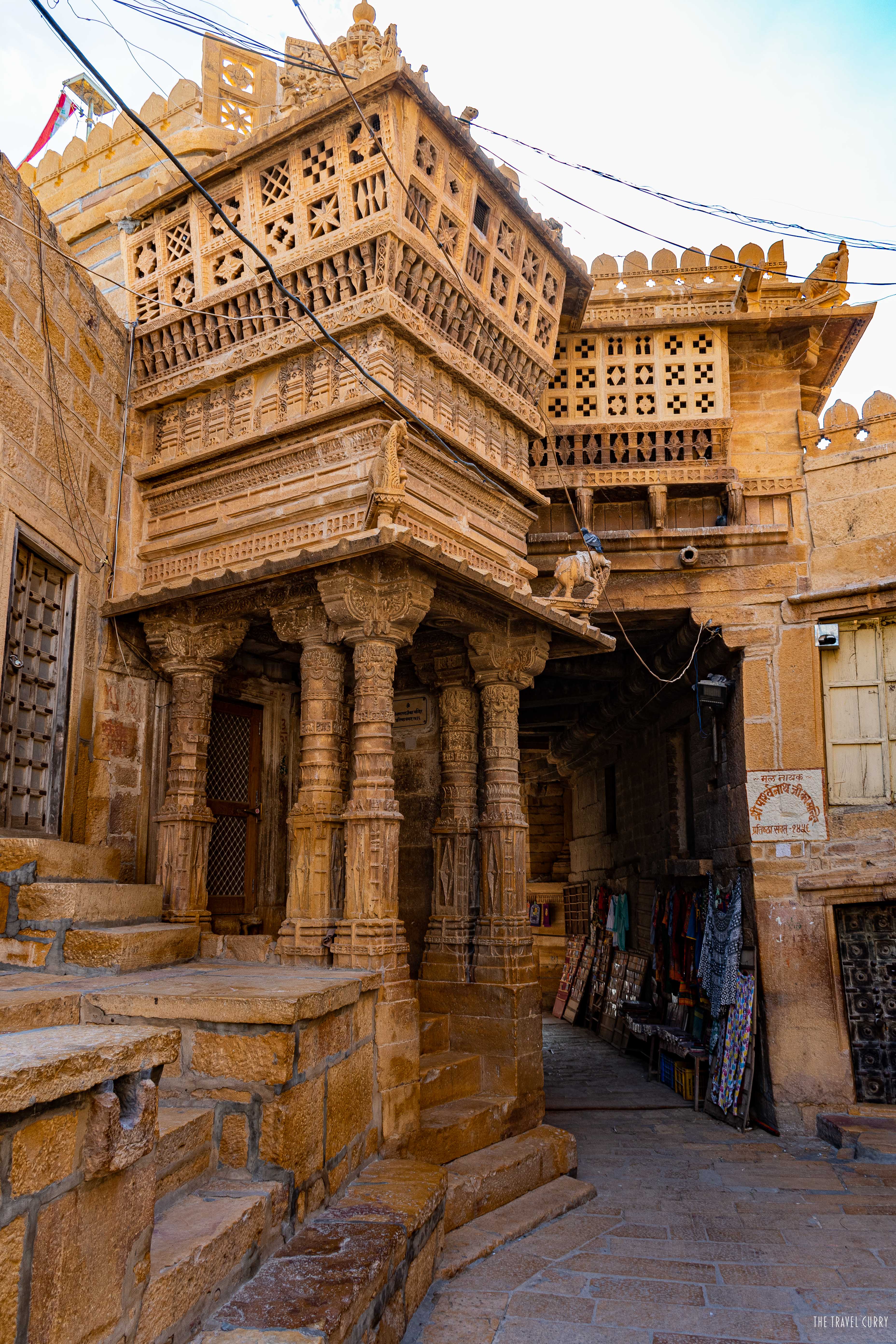 A historic temple inside Jaisalmer Fort