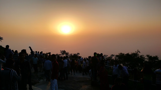Sunset viewpoint in Mount Abu