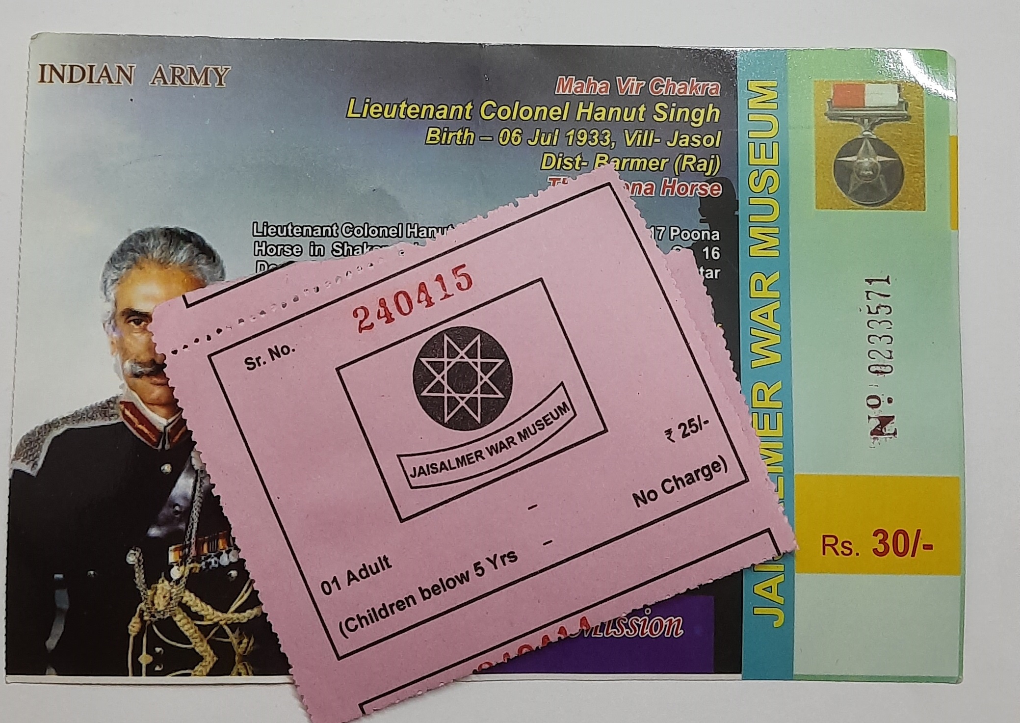 Jaisalmer War Museum entry fee ticket