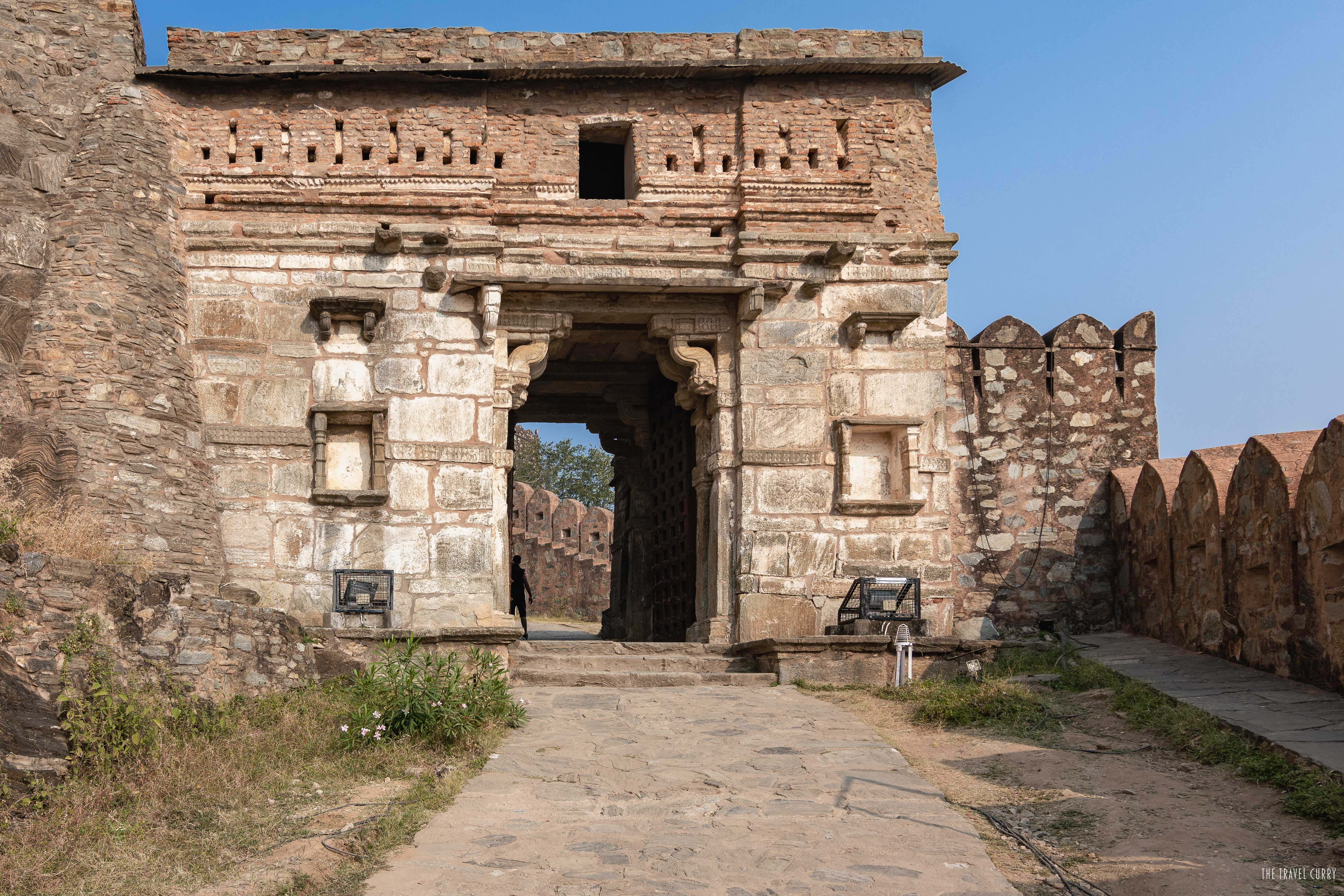 An elaborate gate inside Kumbhalgarh Fort