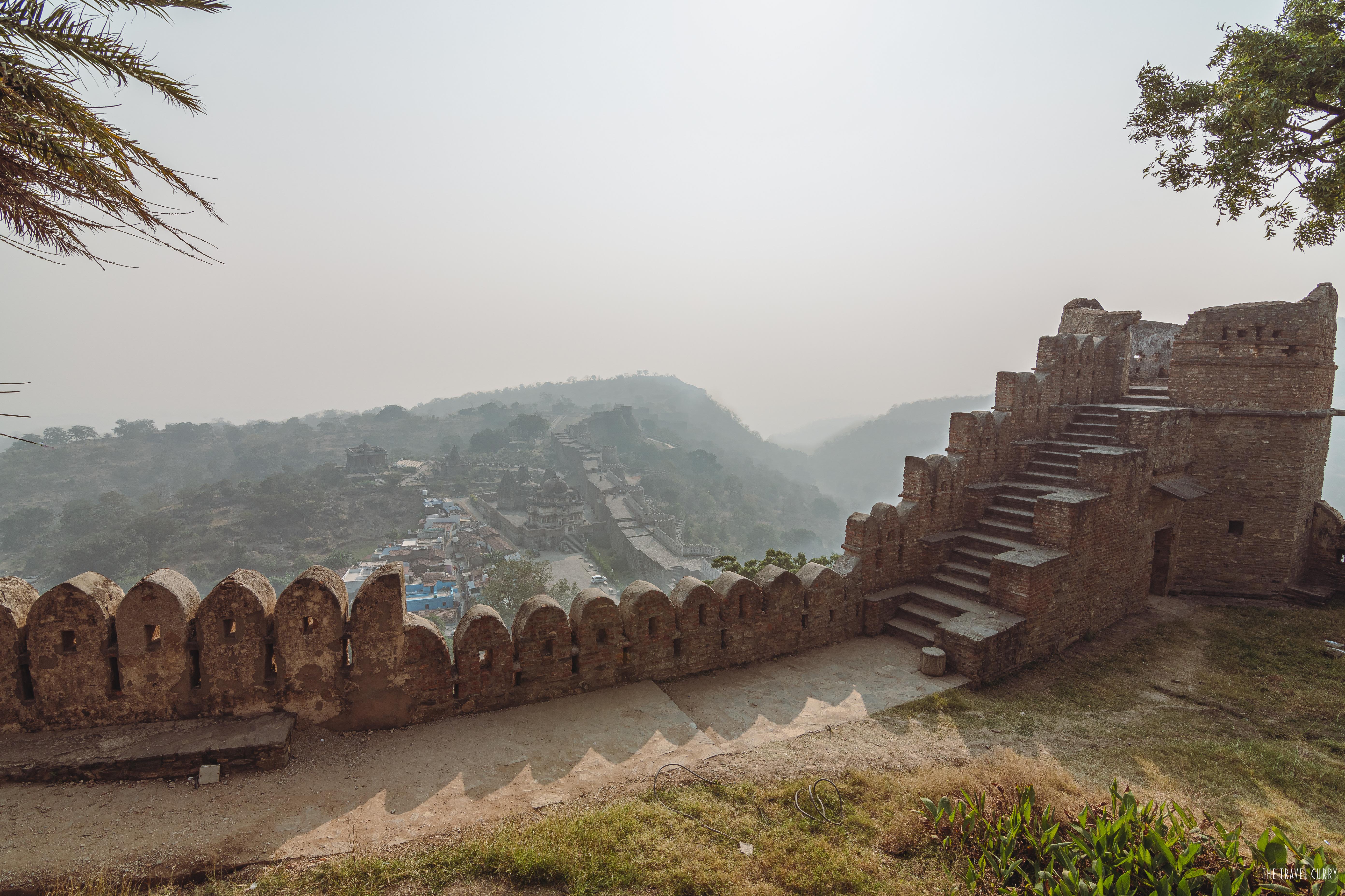 Bird's eye view of Kumbhalgarh Fort