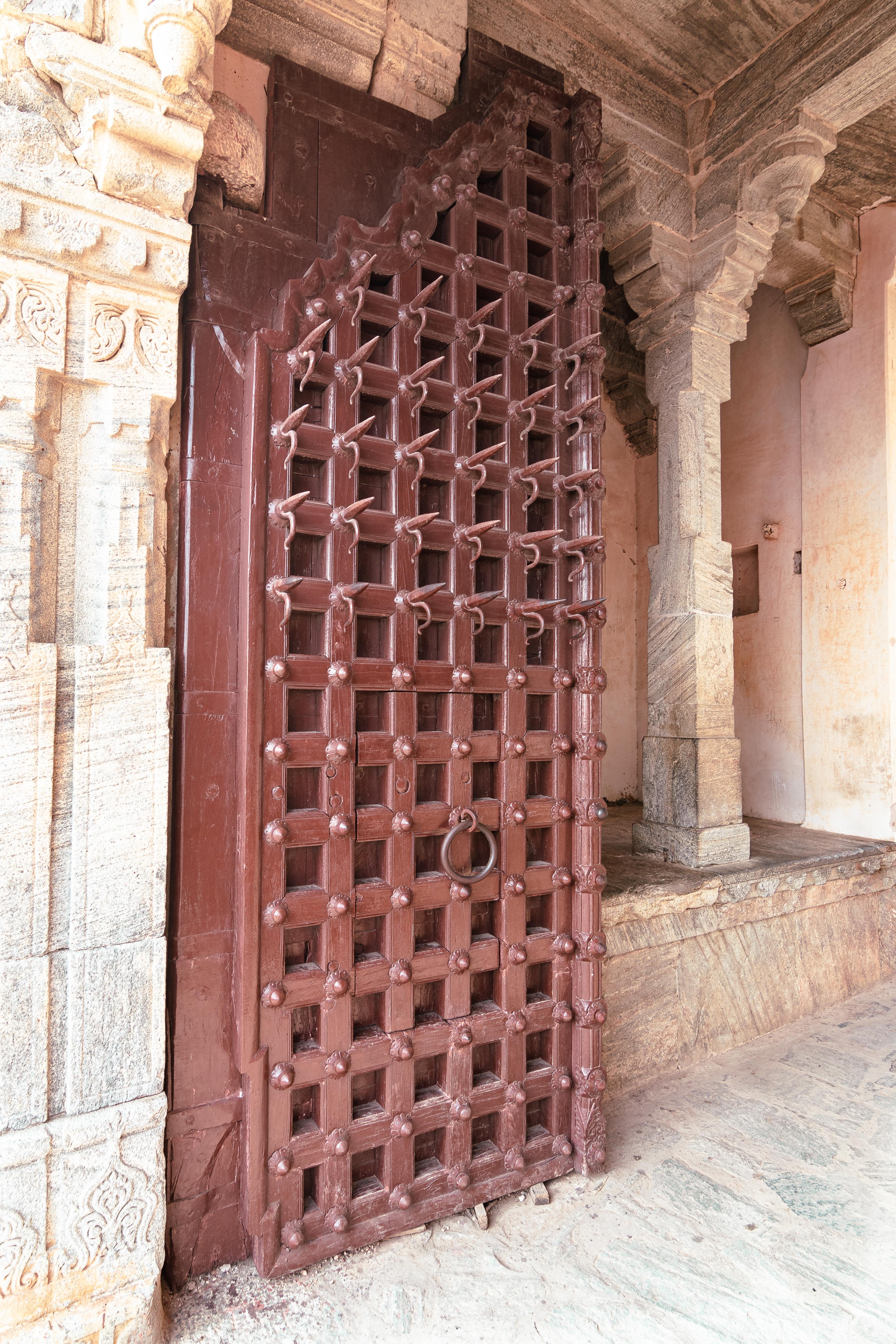The spiked gates of Kumbhalgarh Fort