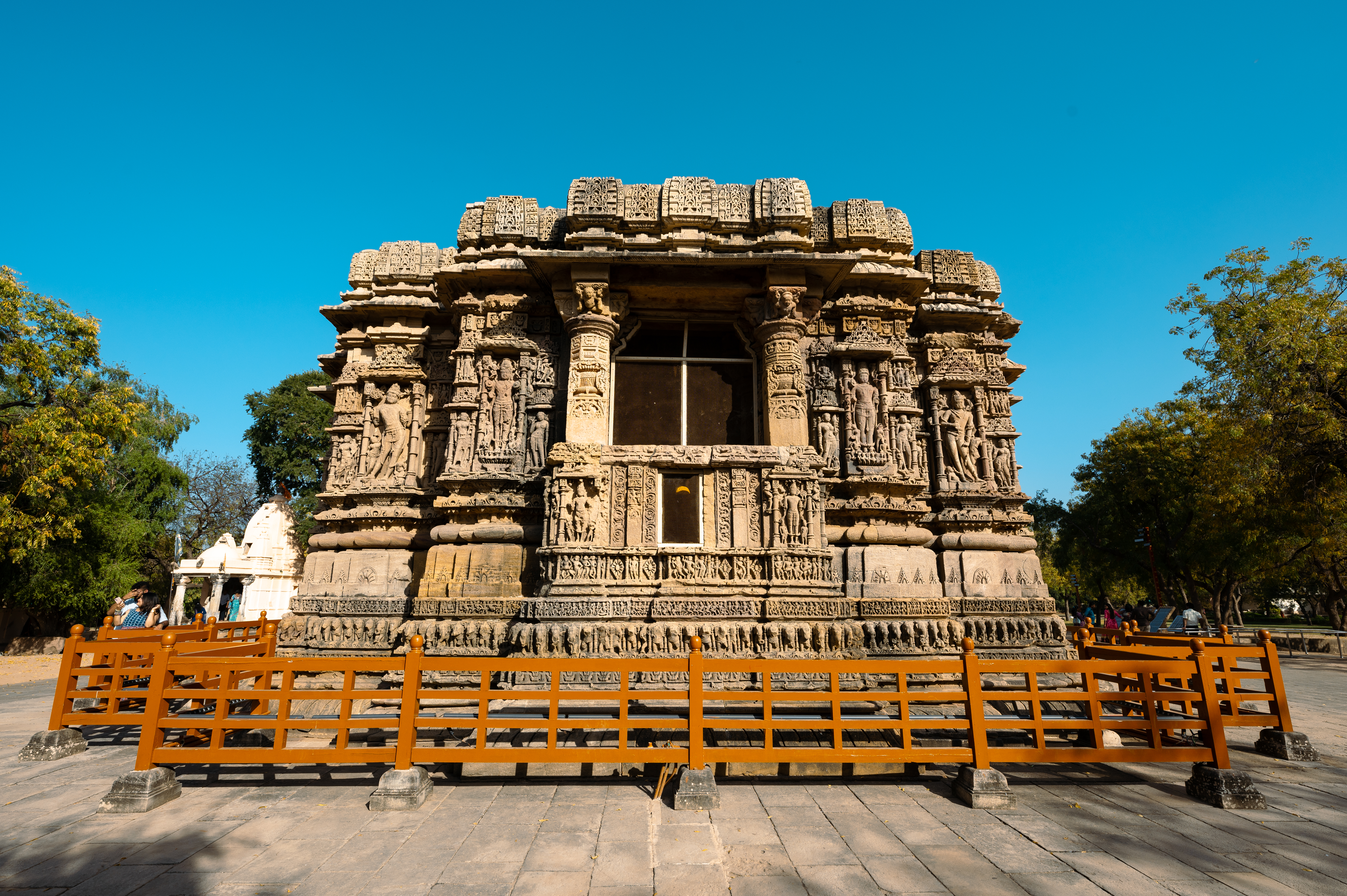 The ornate structure of Modhera Sun Temple 