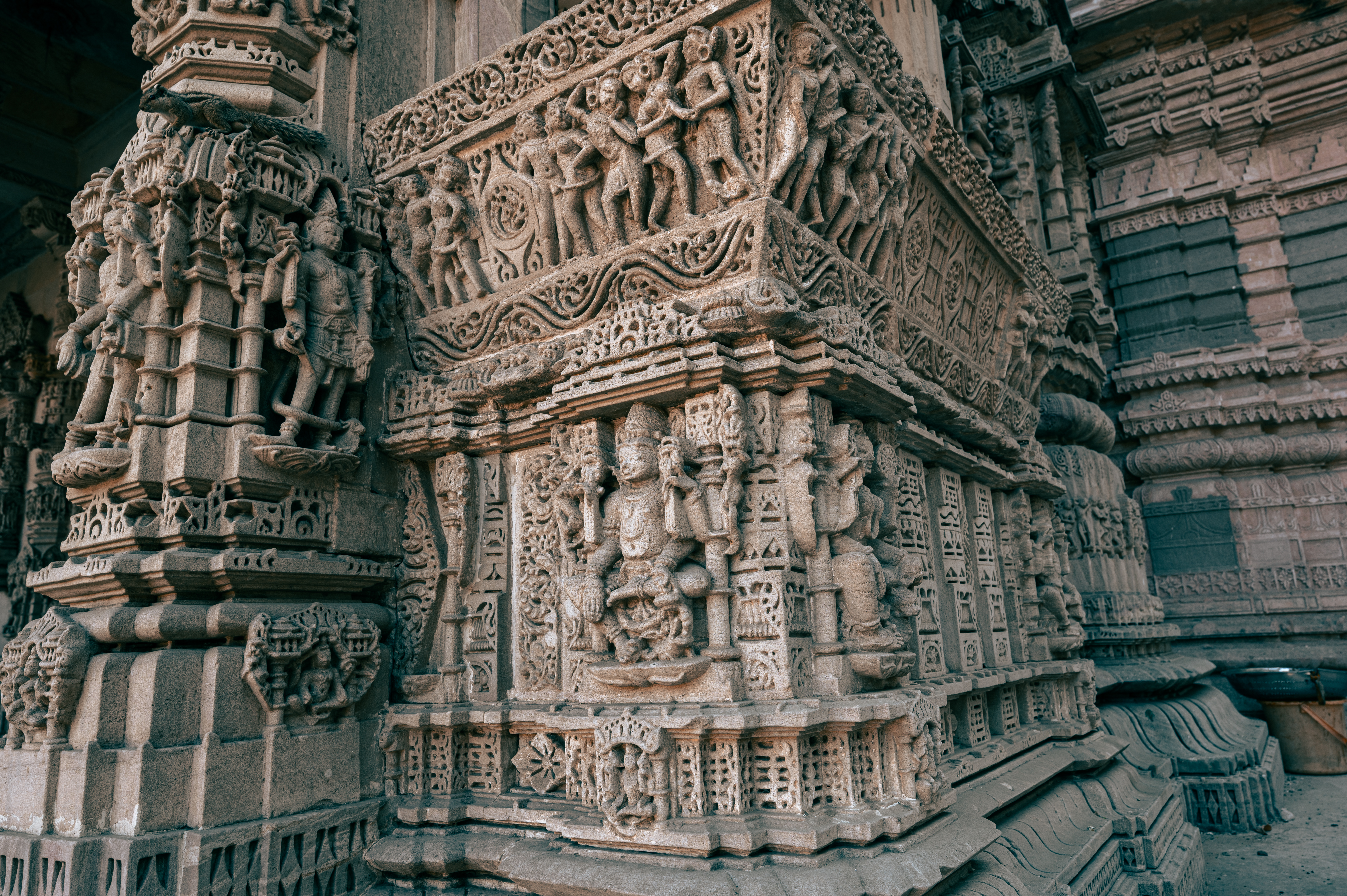 A closer look at the carvings of Hutheesing Temple