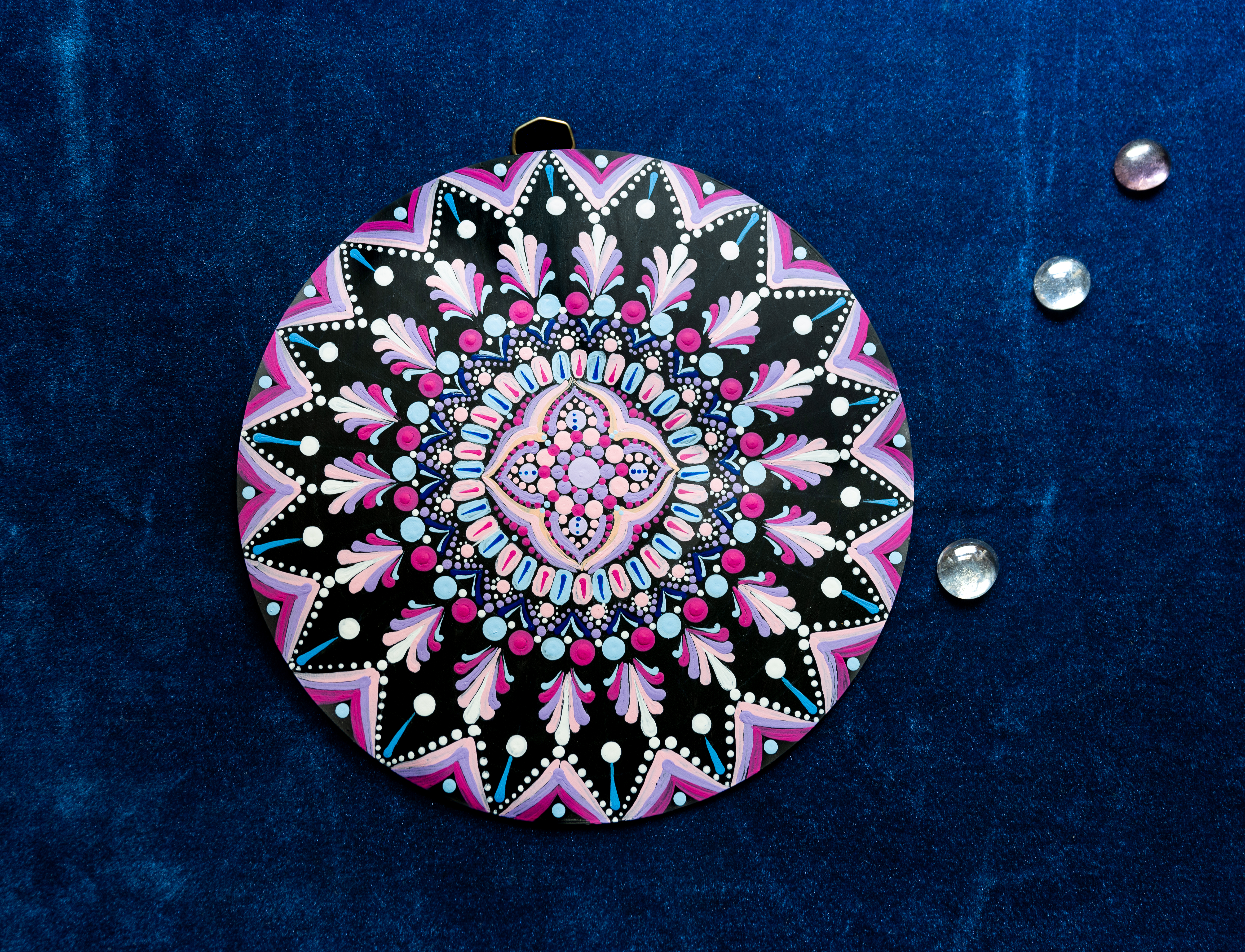 Garden Paradise Mandala in soft shades of pink and blue