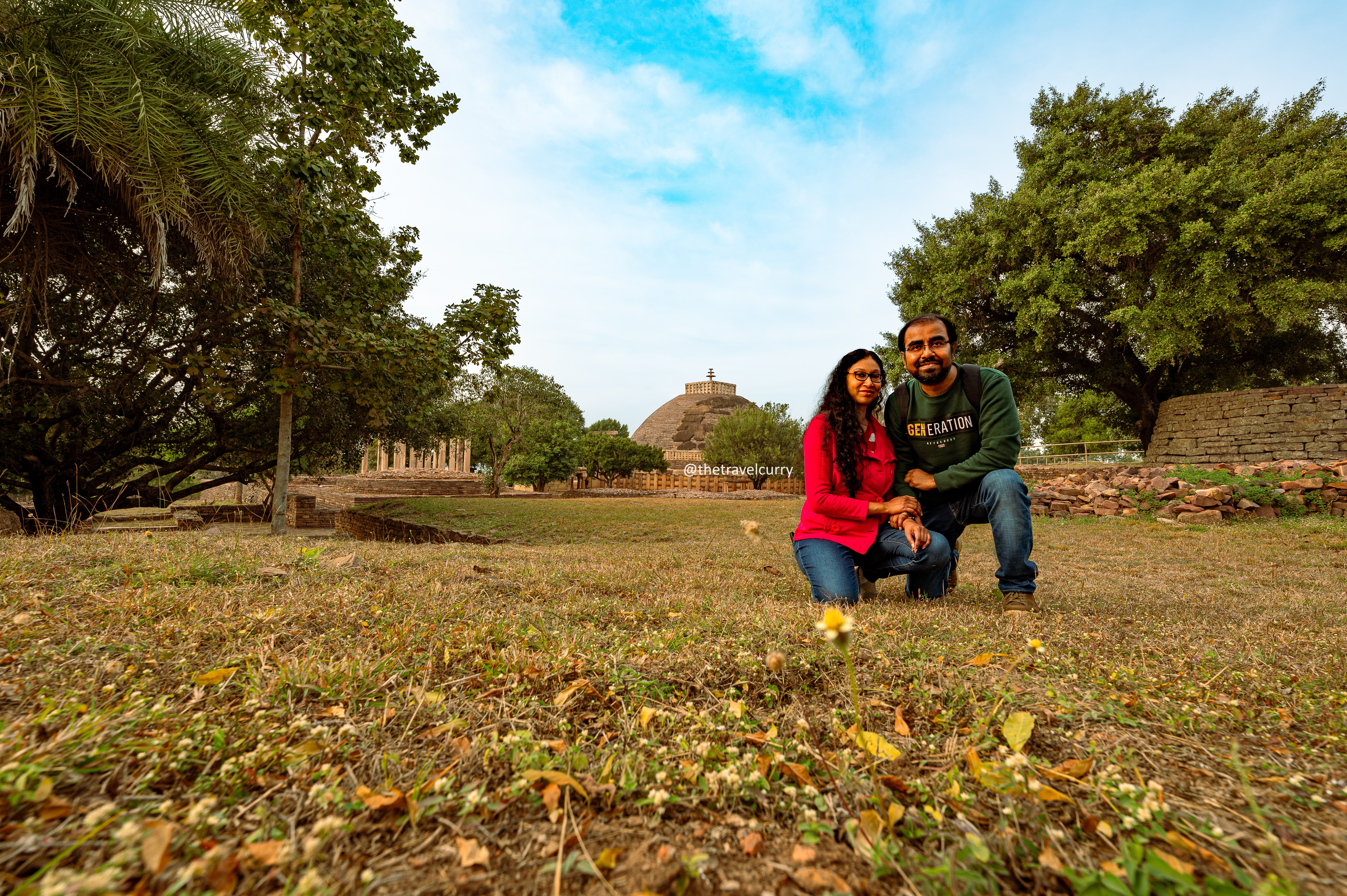 The amazing vista at Sanchi Stupa