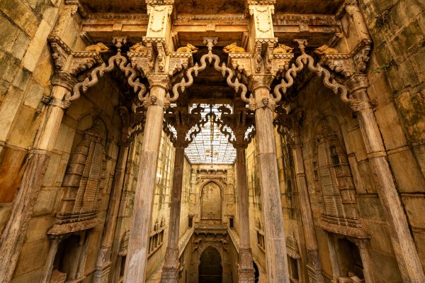 ornate queen's stepwell in Bundi Rajasthan