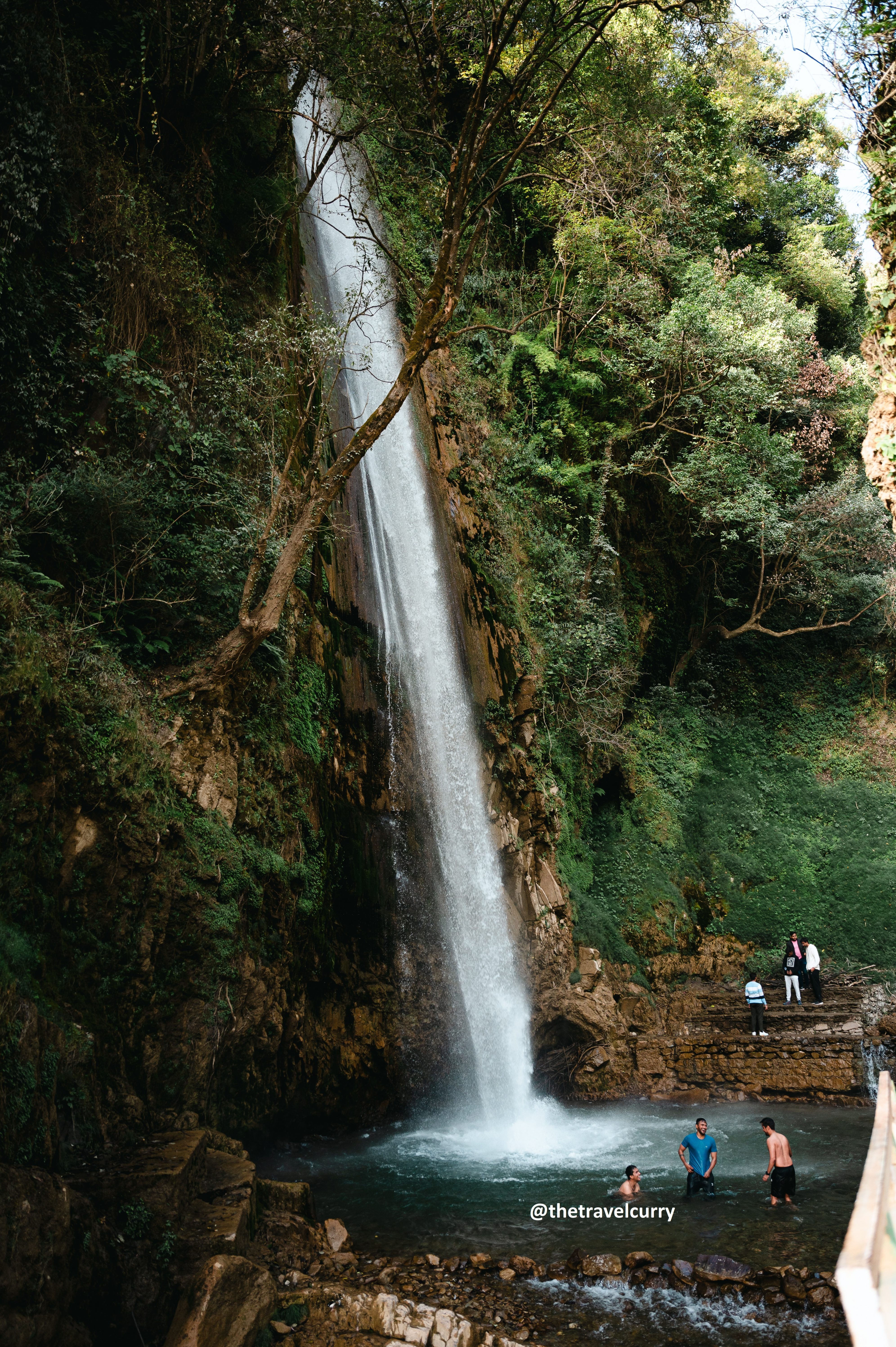 A tall waterfall Tiger Falls Chakrata
