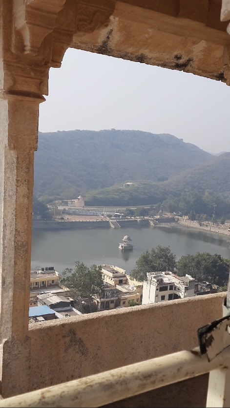 View of Nawal Sagar Lake from Phool Mahal Taragarh Fort