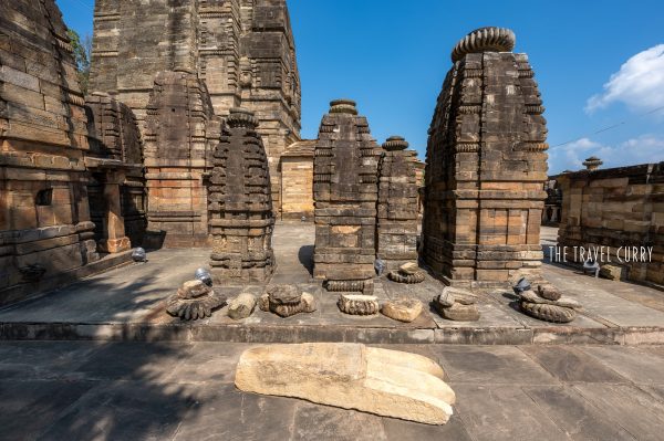 Relics of smaller stones in Katarmal Temple