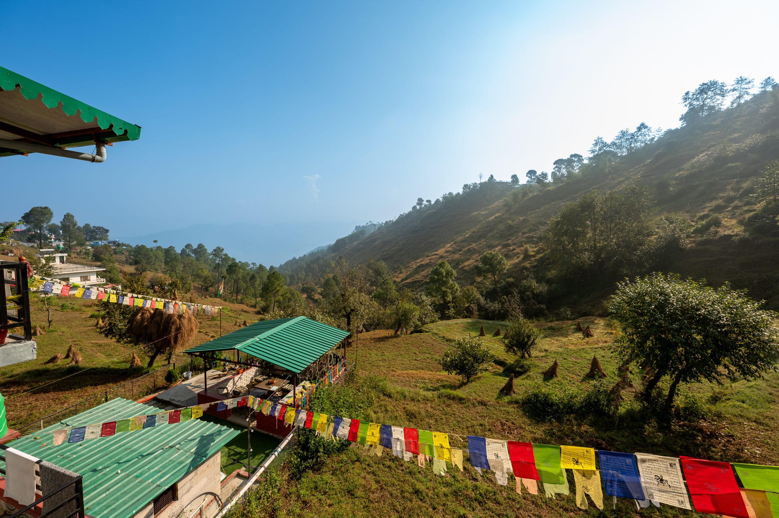 The peaceful landscape in Mukteshwar